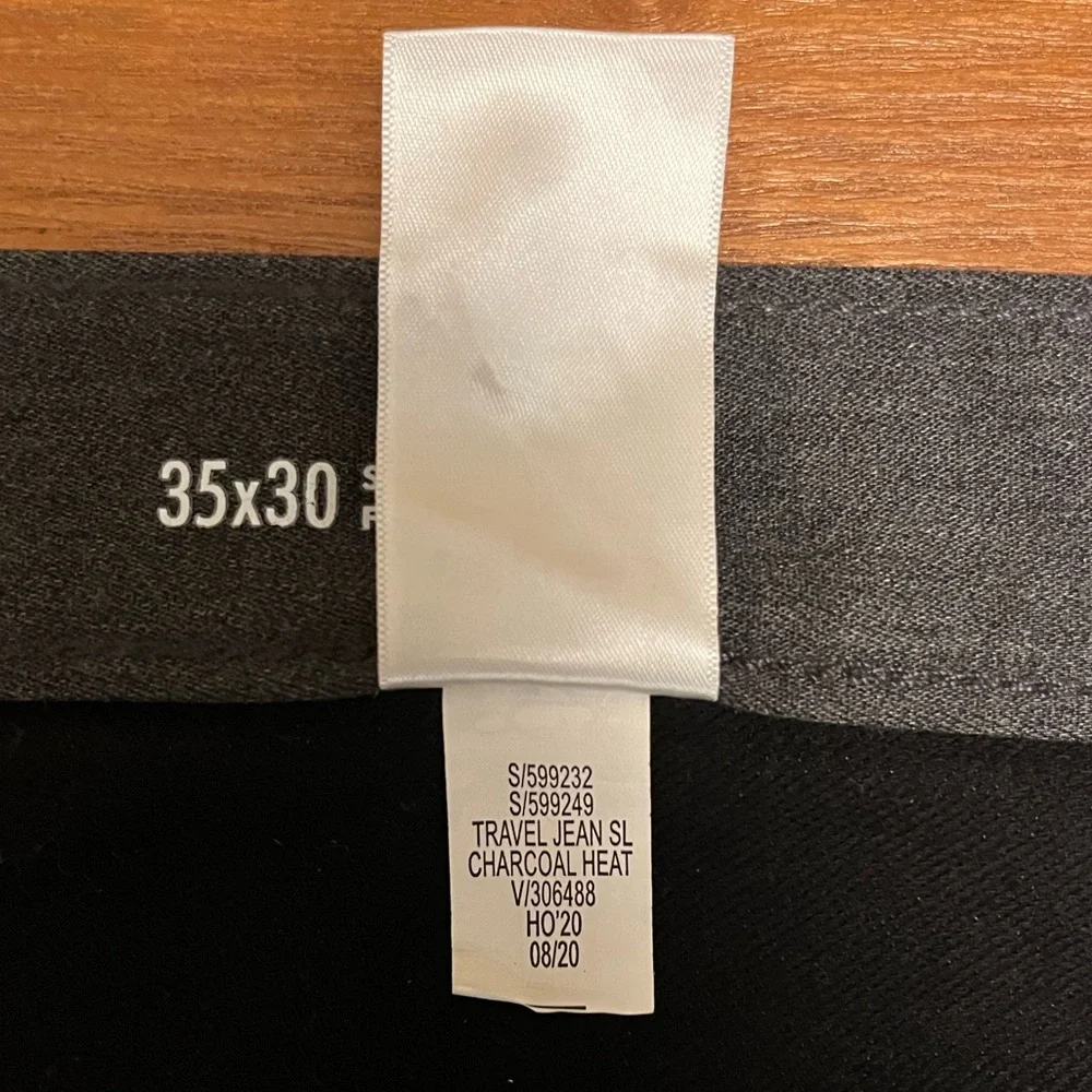 Banana Republic Men’s Charcoal Heather “Travel Pants” Chino | 35x30 | Slim Fit - Picture 9 of 9